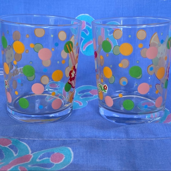 Rare Sanrio U SA HA NA Set Two Drinking Glasses - Picture 6 of 7